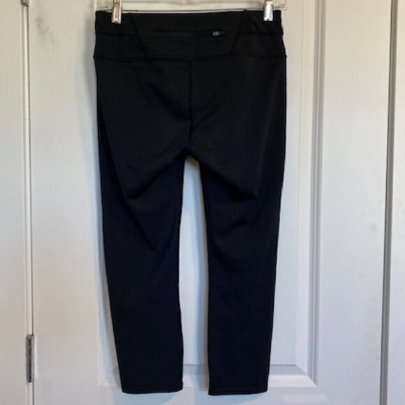 ATHLETA Capri Wide Waist Black Leggings Tights Small - Picture 7 of 13